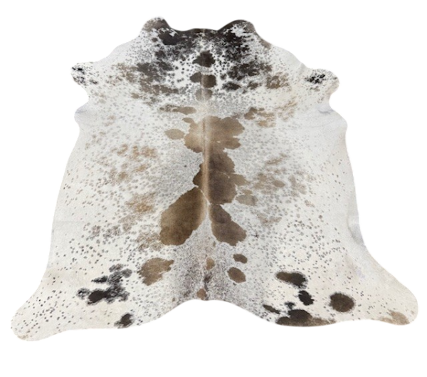 Koehuid Salt&Pepper brown - 210x190cm