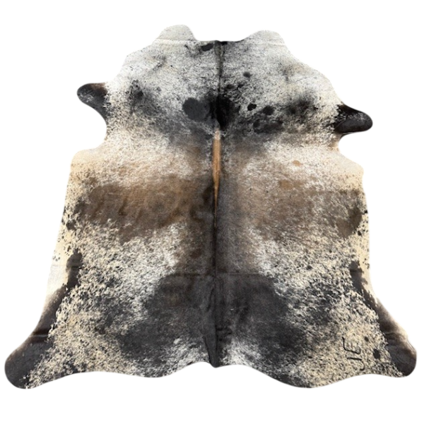 Koehuid Salt&Pepper brown - 210x170cm