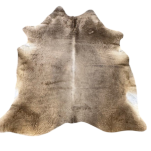 Koehuid Brown/white - 200x190cm