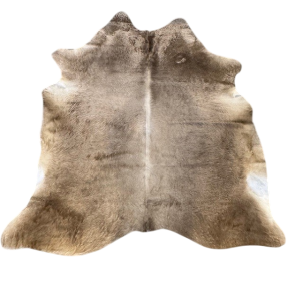 Koehuid Brown/white - 200x190cm