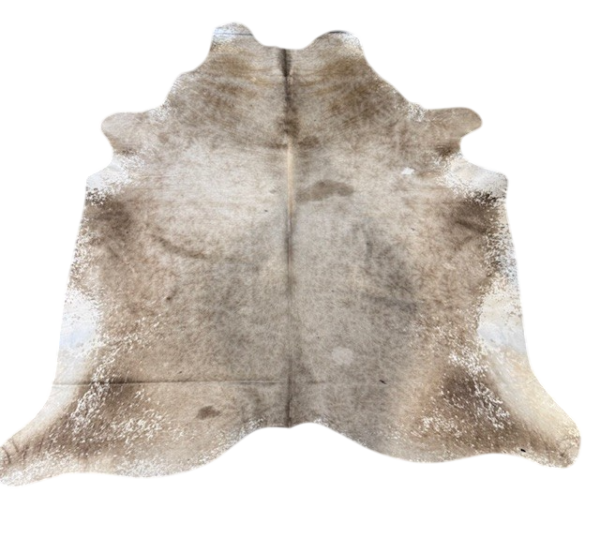 Koehuid Beige/White - 190x190cm