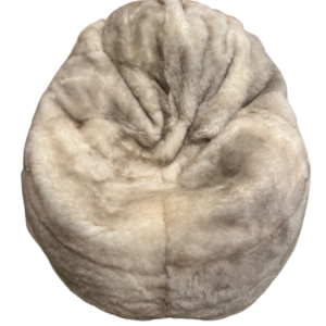 Zitzak uit baby lamsvel - mélange