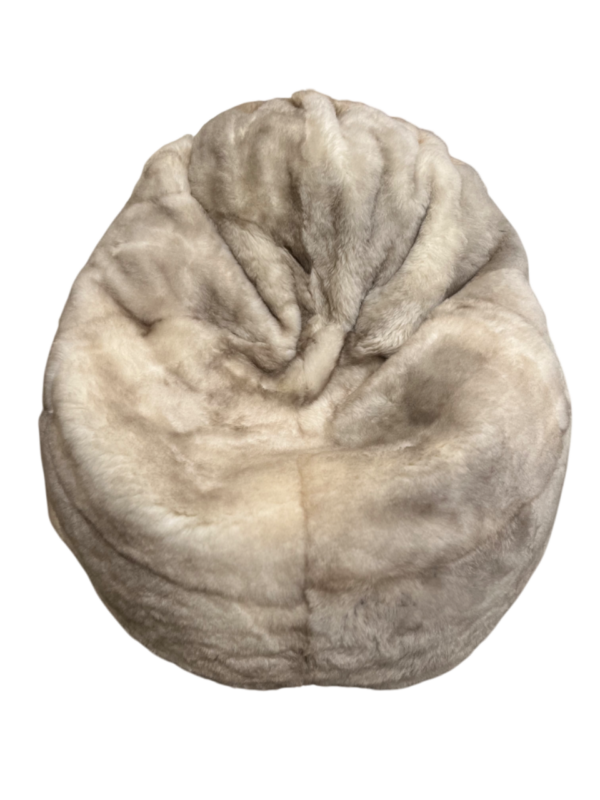 Zitzak uit baby lamsvel - mélange