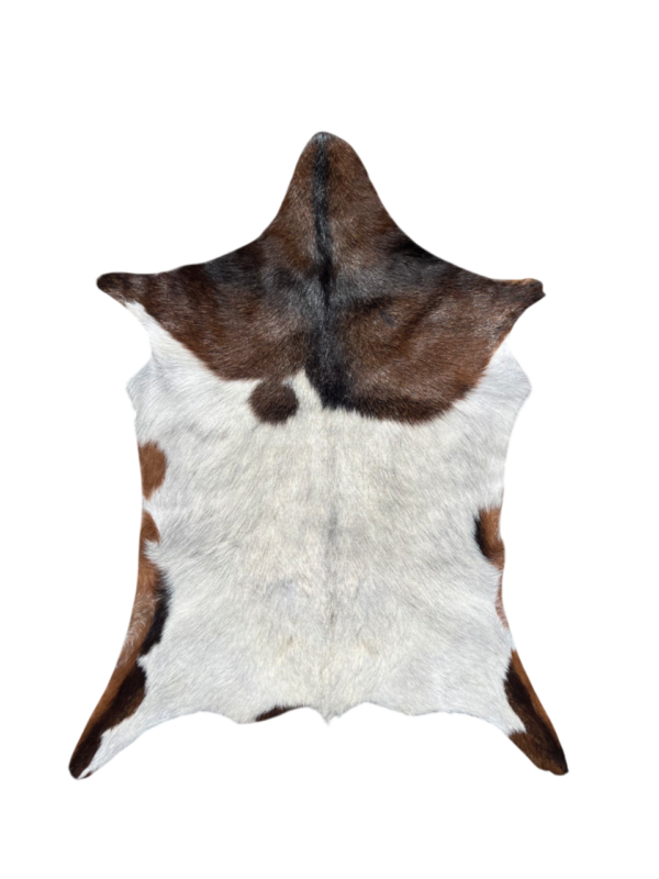 Geitenvel bruin/wit