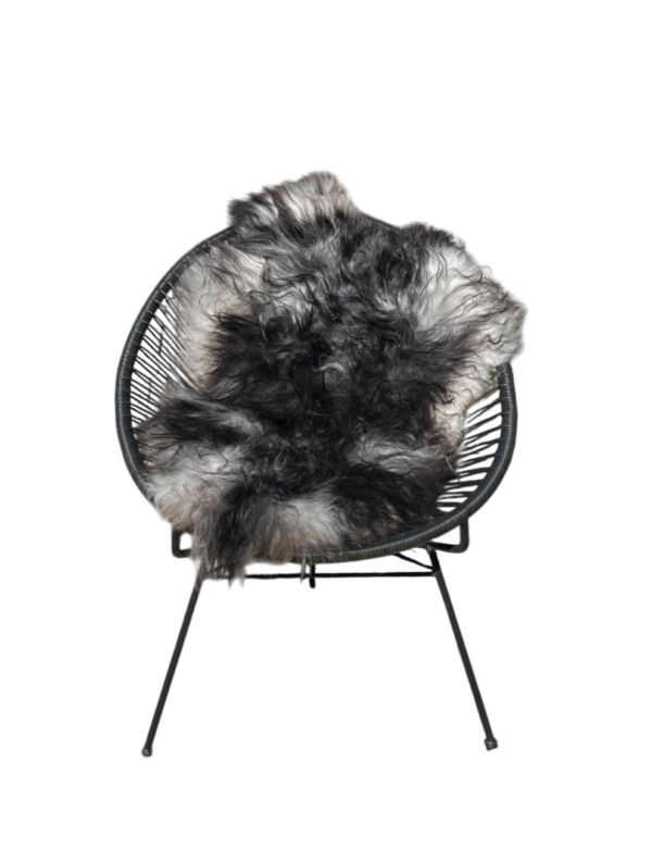 IJslandse schapenvacht - naturel grijs - langharig