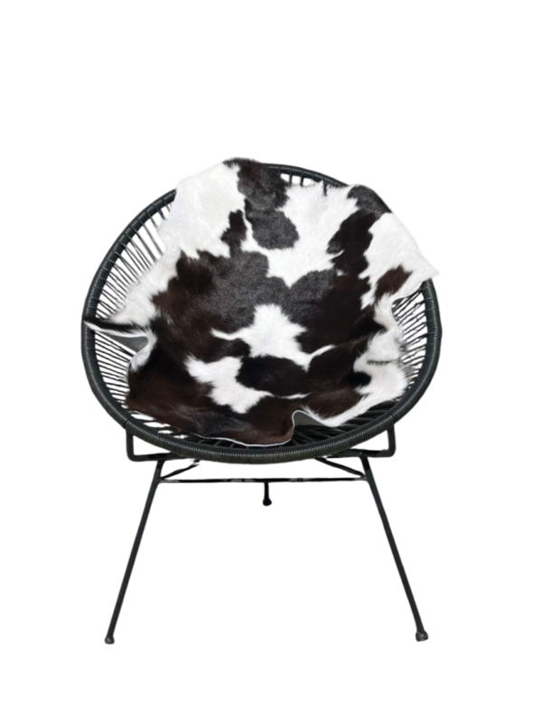 Kalfsvel- zwart/wit gevlekt