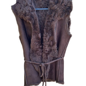 Gilet uit Lamsvacht - Chocoladebruin