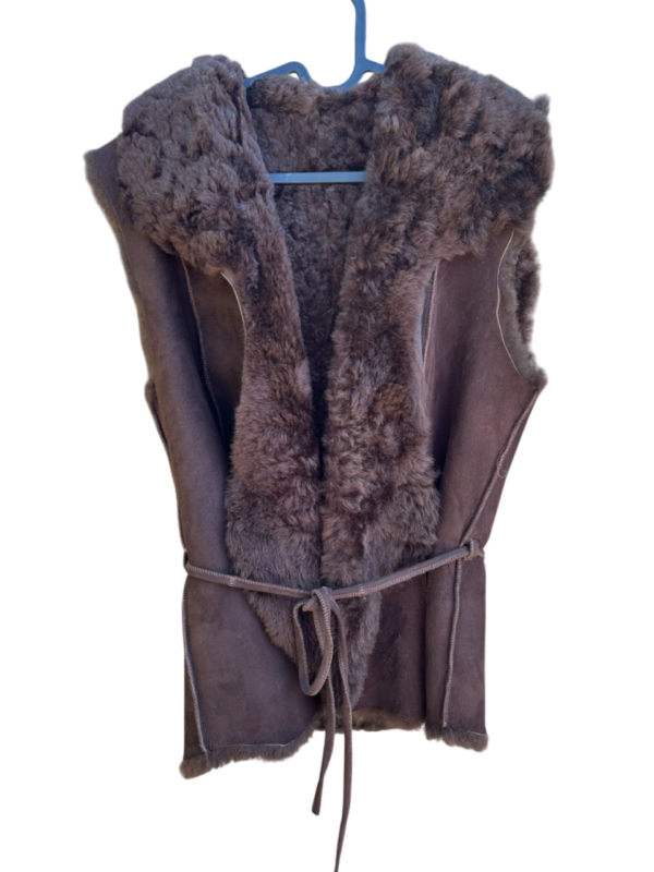 Gilet uit Lamsvacht - Chocoladebruin