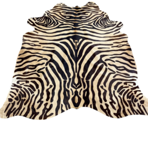 Koehuid met ZEBRA print