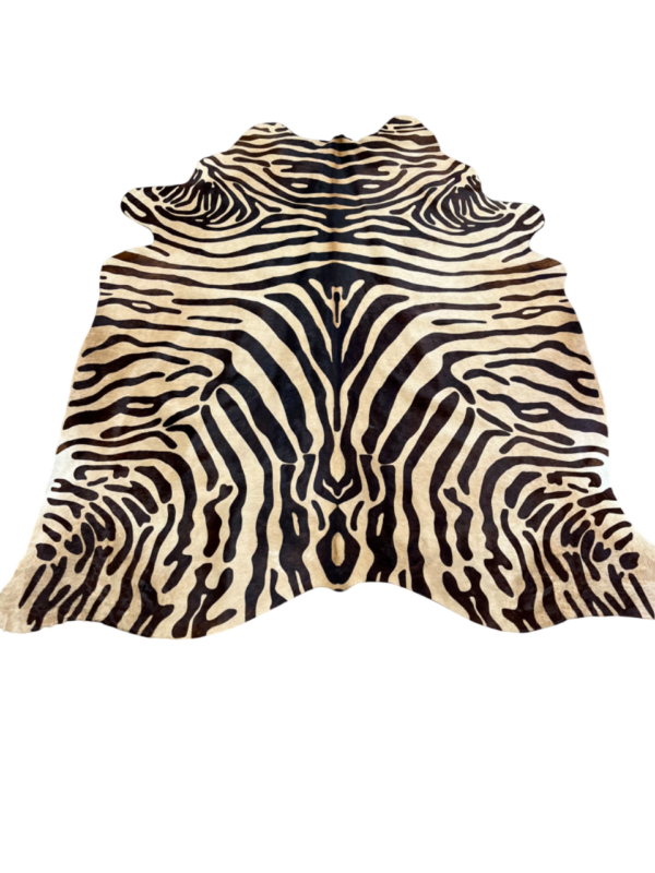 Koehuid met ZEBRA print