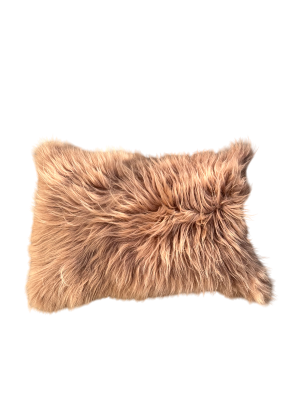 Kussen Geitenvel-  gekleurd camel - 40x60