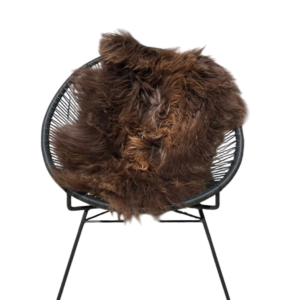 IJslandse schapenvacht - naturel bruin - langharig