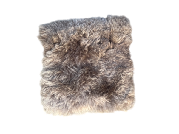 Stoelpad -  gekleurd taupe - 35x35cm