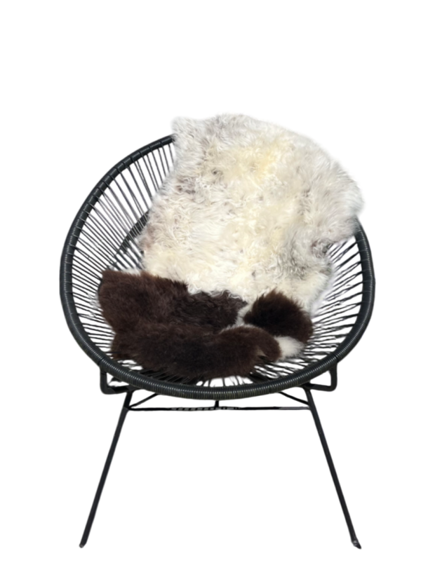 IJslandse schapenvacht - naturel gespot