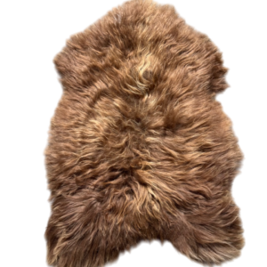 IJslandse schapenvacht - naturel bruin - langharig