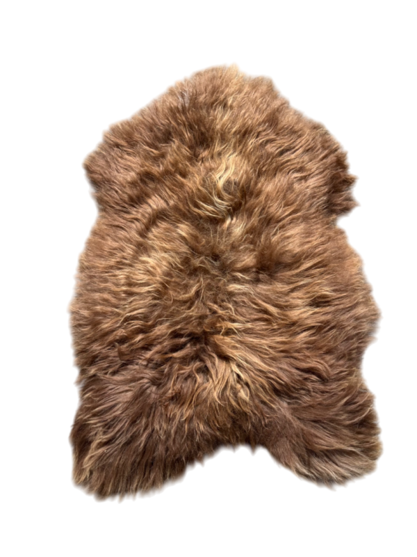 IJslandse schapenvacht - naturel bruin - langharig
