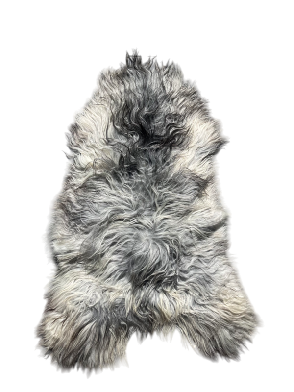 IJslandse schapenvacht - naturel grijs - langharig