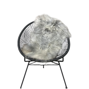 IJslandse schapenvacht - naturel grijs - langharig