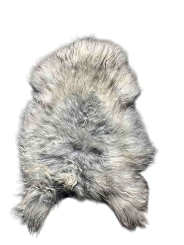 IJslandse schapenvacht - naturel grijs - langharig