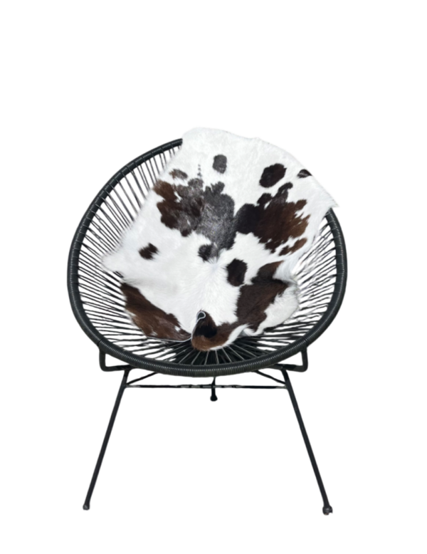 Kalfsvel- zwart/wit gevlekt