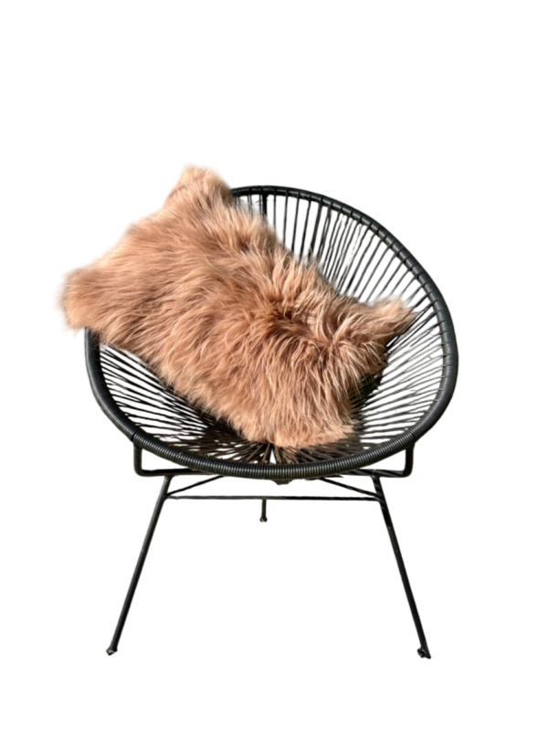 Kussen Geitenvel-  gekleurd camel - 40x60