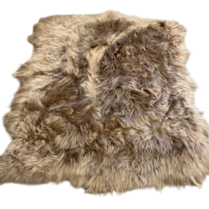 Organisch tapijt - IJslands langharig camel gekleurd - 210x180cm