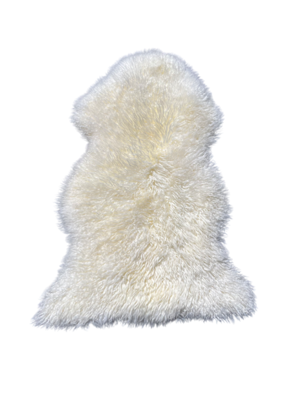 Zweedse schapenvacht - wit curly
