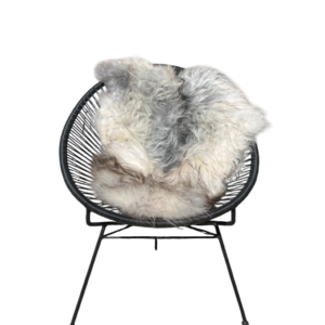 IJslandse schapenvacht - naturel grijs - langharig