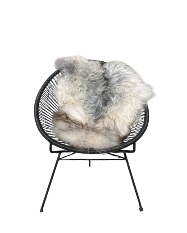 IJslandse schapenvacht - naturel grijs - langharig