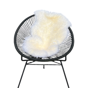 Zweedse schapenvacht - wit curly