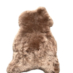 IJslandse schapenvacht - Camel rosé gekleurd - kortharig
