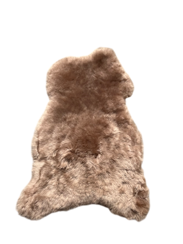 IJslandse schapenvacht - Camel rosé gekleurd - kortharig