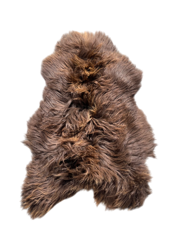 IJslandse schapenvacht - naturel bruin - langharig