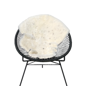 IJslandse schapenvacht - naturel gespot - kortgeschoren