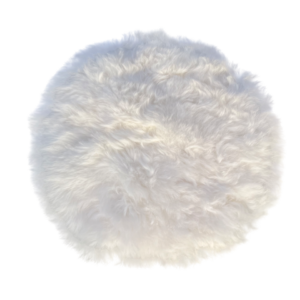 Stoelpad -  wit rond