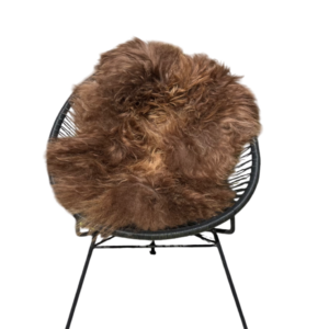 IJslandse schapenvacht - naturel bruin - langharig