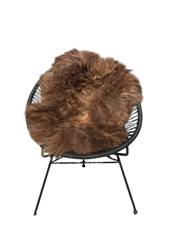 IJslandse schapenvacht - naturel bruin - langharig