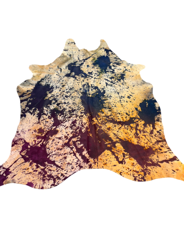 Geverfde koehuid - graffiti - mix