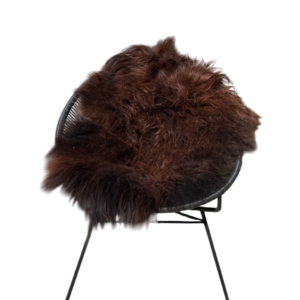 IJslandse schapenvacht - XL - bruin gebleekt - langharig