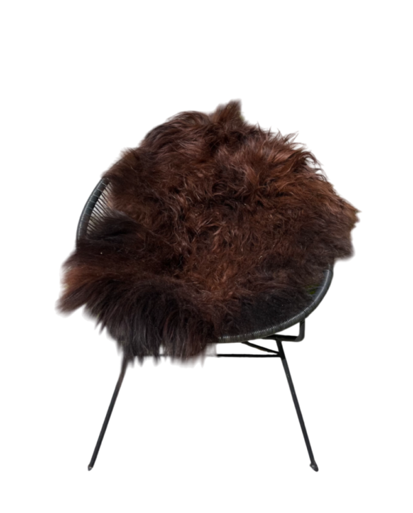 IJslandse schapenvacht - XL - bruin gebleekt - langharig