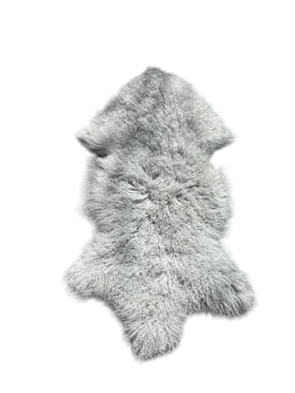 Tibetaanse schapenvacht - grijs gekleurd