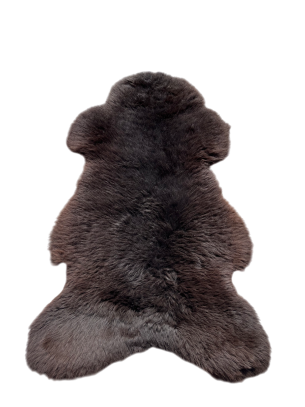 Engelse schapenvacht - naturel bruin / zwart