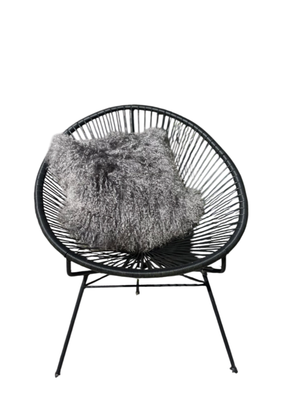 Kussen Tibetaans grijs gekleurd 50x50