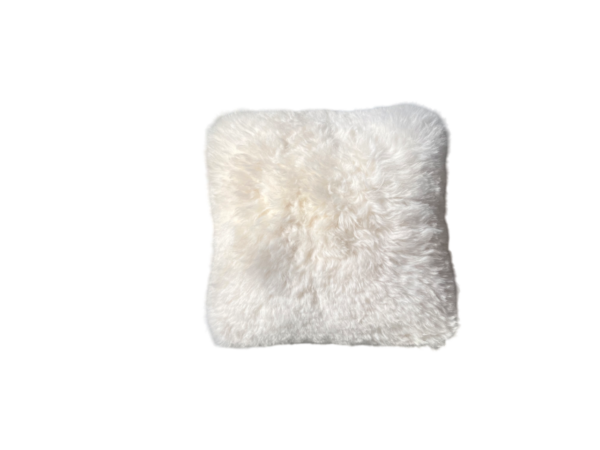 Kussen IJslands gebroken wit kortharig 50x50