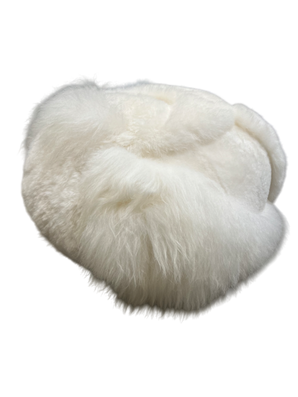 Patchwork vloerpoef - naturel wit