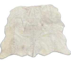 Organisch tapijt - IJslands gebroken wit - kortgeschoren- 170x170cm