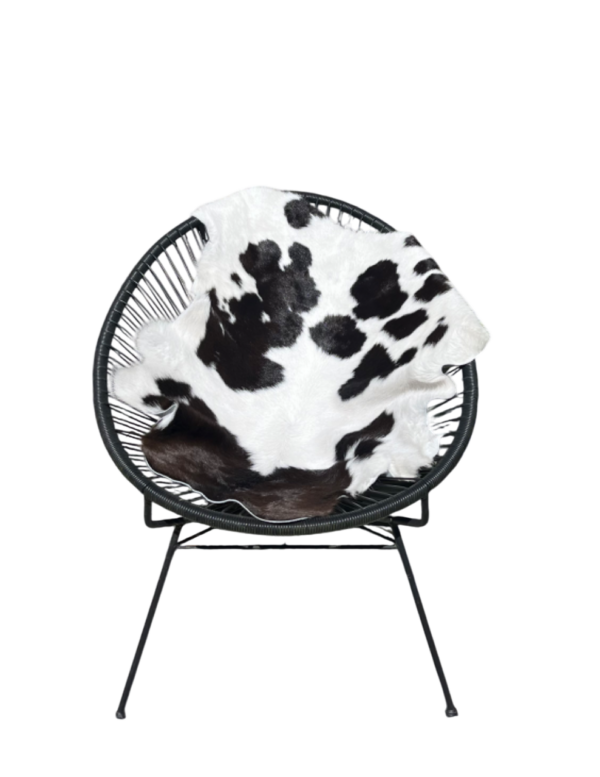 Kalfsvel- zwart/wit gevlekt