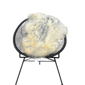 IJslandse schapenvacht - naturel grijs - langharig