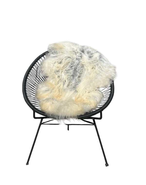 IJslandse schapenvacht - naturel grijs - langharig