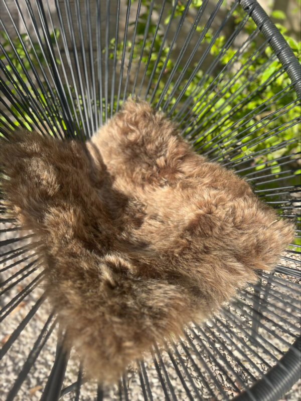 Stoelpad -  gekleurd koperkleur - 35x35cm